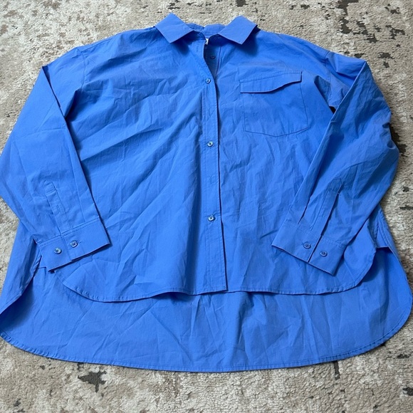 Mod Ref Raya Poplin Top Size Small - Blue - Picture 2 of 6